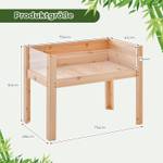 Hochbeet SF6284ZMDE Braun - Holzwerkstoff - 46 x 61 x 75 cm