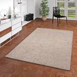 Hochflor Velours Teppich Mona Taupe - 160 x 160 cm