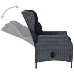 Outdoor Stuhl Schwarz - Metall - Polyrattan - 88 x 100 x 57 cm