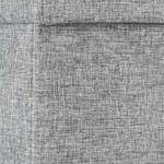 Faltbarer Sitzhocker mit Lehne Grau - Holzwerkstoff - Kunststoff - Textil - 38 x 73 x 38 cm