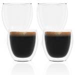 4x Espressoglas Kaffeeglas doppelwandig Glas - 17 x 10 x 17 cm