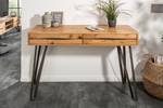 Konsolentisch LIVING EDGE Braun - Massivholz - Holzart/Dekor - 120 x 82 x 40 cm