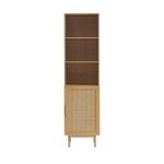 Armoire June Marron - En partie en bois massif - 50 x 190 x 38 cm