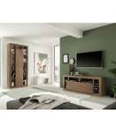 Meuble TV Rimini Marron - Bois manufacturé - 40 x 66 x 172 cm