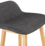 Tabouret De Bar BALTIK Gris - Bois massif - 46 x 88 x 47 cm