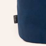 Runder Sitzpuff Milano Blau - Kunststoff - 55 x 35 x 55 cm