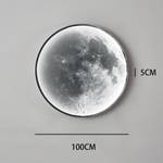 Wei脽es Licht Deckenleuchte Mondform