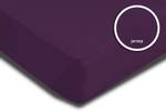 Spannbettlaken Jersey lila 200 x 200 cm Violett - Textil - 200 x 25 x 200 cm