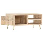 Couchtisch D718 Braun - Massivholz - 45 x 40 x 90 cm