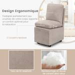 Chaise d'Appoint VH32144ORFR Gris - Textile - 43 x 84 x 48 cm