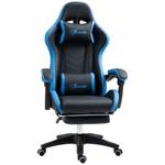 Gaming Stuhl Bürostuhl 921-618V01BK Blau - Textil - 65 x 129 x 65 cm