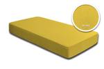 Bettlaken Boxspringbett gelb 200x220 cm Gelb - Textil - 200 x 40 x 220 cm
