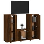 TV-Schrank 3er Set D137 Eiche Schwarzbraun Dekor