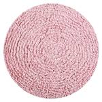 Coussin en coton lavable, ROUND STAR Rose foncé