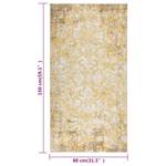 Tapis d'extérieur 3015077-7 Jaune - Matière plastique - 80 x 1 x 150 cm