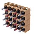 Weinregal Bambus Set) HWC-B89 (4er