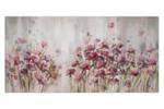 Acrylbild handgemalt Lilac Reverie Pink - Massivholz - Textil - 120 x 60 x 4 cm