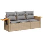 Gartensitzgruppe K3610(3-tlg) Beige - Massivholz - 69 x 62 x 55 cm