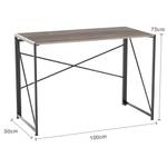 Robuster Computertisch Arbeitstisch Braun - Holzwerkstoff - 49 x 75 x 100 cm