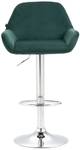 Tabouret de bar Braga Lot de 2 Vert foncé