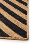 Tapis de jute Britt Noir - Fibres naturelles - 80 x 1 x 150 cm