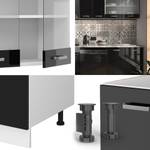 Cuisine R-Line 40981 Noir brillant - Blanc