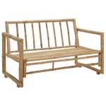 Banc de jardin Gris - Bambou - 115 x 71 x 115 cm