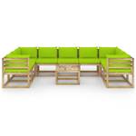 Salon de jardin 3016481-14 (lot de 10) Vert - Vert clair