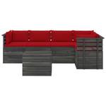 Gartensitzgruppe K5429(6-tlg) Rot - Massivholz - 72 x 65 x 60 cm