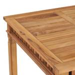 Table à manger Marron - Bois/Imitation - En partie en bois massif - 80 x 80 x 80 cm