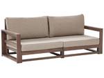 Canapé de jardin TIMOR Beige - Gris - Chêne foncé - Taupe - 184 x 75 cm