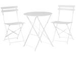 Bistro Set FIORI 3-tlg Weiß