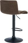 Tabouret de bar Branford Lot de 2 Marron - Textile