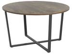 Table basse ORICK Noir - Marron - Bois manufacturé - 80 x 47 x 80 cm