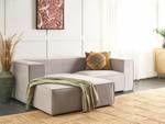 2-Sitzer Sofa VERNON Beige - Taupe - Armlehne davorstehend rechts