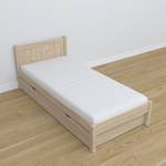 Einzelbett N02 mit Schublade Eiche Hell - 100 x 200 cm