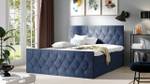 Boxspringbett Sky Lux Nachtblau - Breite: 127 cm