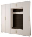 Garderobe Inova 3 Z8 Braun - Gold - Weiß - Gold