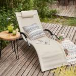 Transat de Jardin Chaise longue OGS38-W Blanc crème