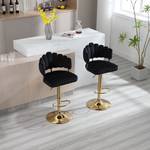 Tabouret de bar Mercury Ⅰ (lot de 2) Noir