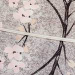 Kissenbezug grau-pink Floral Grau - Textil - 45 x 45 x 45 cm