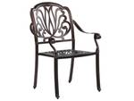 Chaise de jardin ANCONA Beige - Marron - Marron foncé