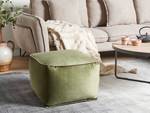 Pouf DAREYN Marron - Vert - Vert olive