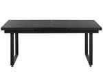 Table extensible VALCANETTO Noir - Métal - 90 x 84 x 180 cm