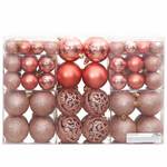 Boules de noël (lot de 100) 295555 Rose foncé - Rosé