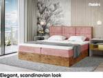 Boxspringbett Lofty 2 Rosé - Breite: 209 cm - H3