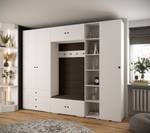 Garderobe Inova 2 Z11 Schwarz - Braun - Weiß - Schwarz