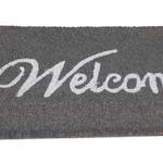 Graue Fußmatte Welcome aus Kokos Grau - Weiß - Naturfaser - Kunststoff - 60 x 2 x 40 cm