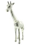 Figur Giraffe Silber - Metall - 5 x 40 x 23 cm