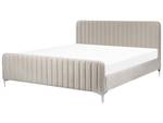 Doppelbett LUNAN Grau - Taupe - Breite: 186 cm